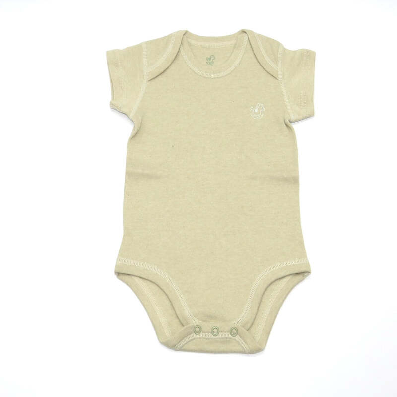 Baby Piper Short Sleeve Onesie 100% Organic Cotton Dye-Free (1115) Green