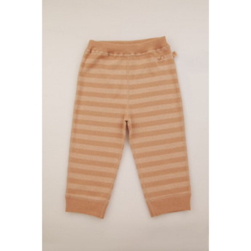 Baby Piper Long Pants 100% Organic Cotton Dye Free (1120) Brown Stripes
