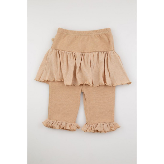 Baby Piper Pants Skirt 100% Organic Cotton Dye-Free (1129) Brown