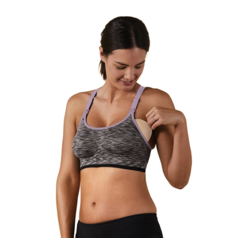 Bravado Design Body Silk Seamless Rhythm Nursing Bra - Black Spacedye