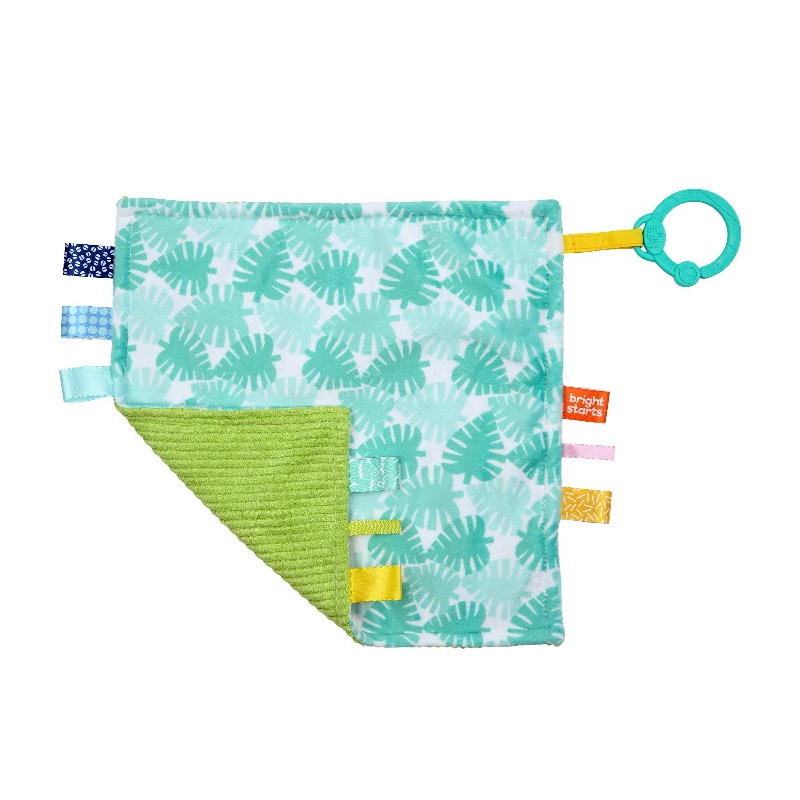 baby-fair Bright Starts Little Taggies 2-Sided Blankie - Palms (BS12305)