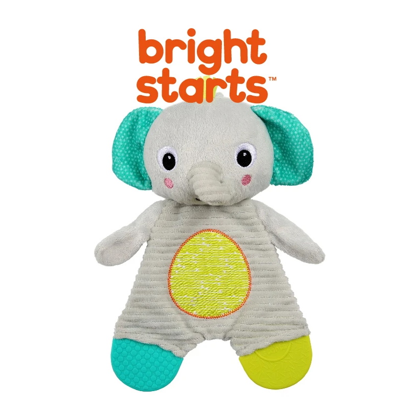 baby-fair Bright Starts Snuggle & Teethe Plush - Elephant (BS12347)