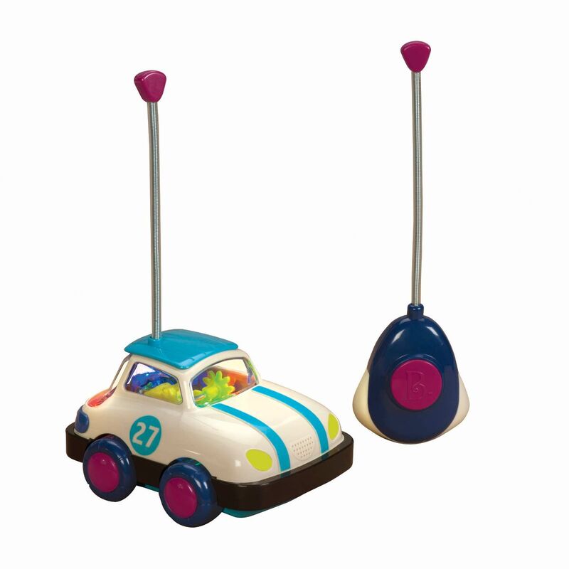 B.Toys Wheeee-mote Control Mini Car Rally Ripster Remote Control Vehicle with Light and Sound