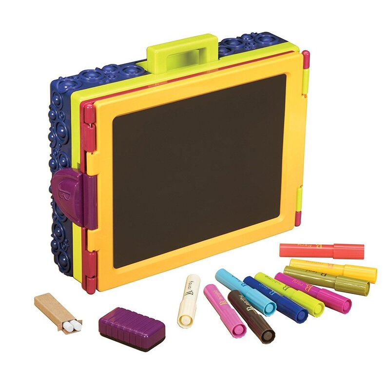 B.Toys Take It Easel Portable Easel with Whiteboard and Chalkboard in One