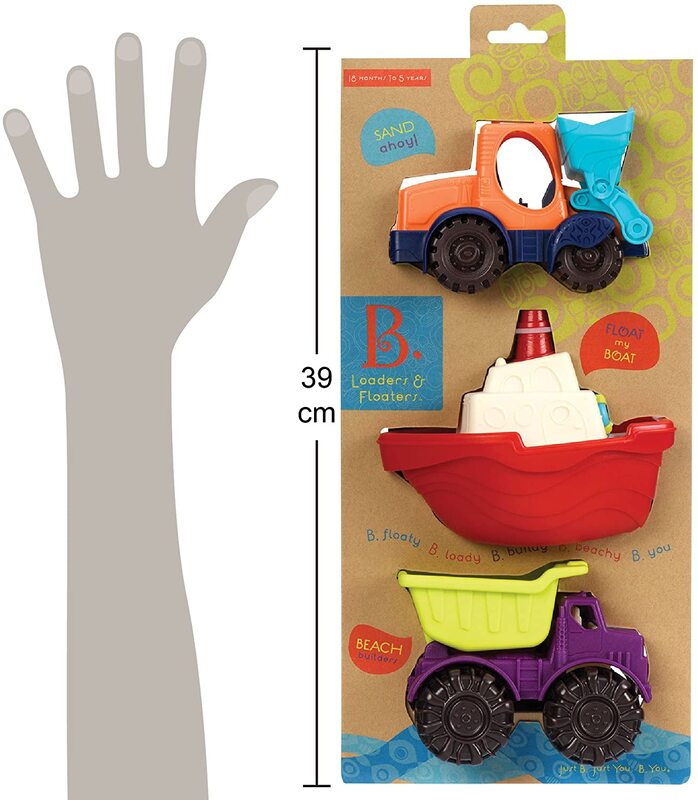 B.Toys Loaders & Floaters, Mini Vehicles (3 Piece Set)