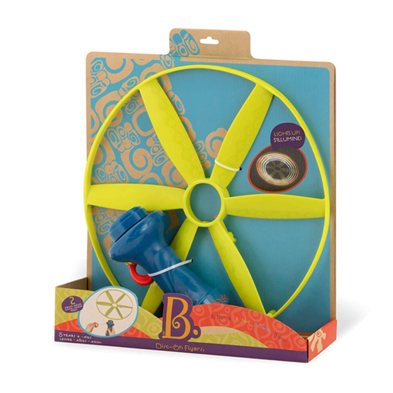 B.Toys Disc-Oh Flyers Skyrocopter with Flying Light-Up Disc