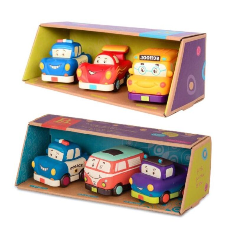 B.Toys Mini Pull-Back Vehicle Set