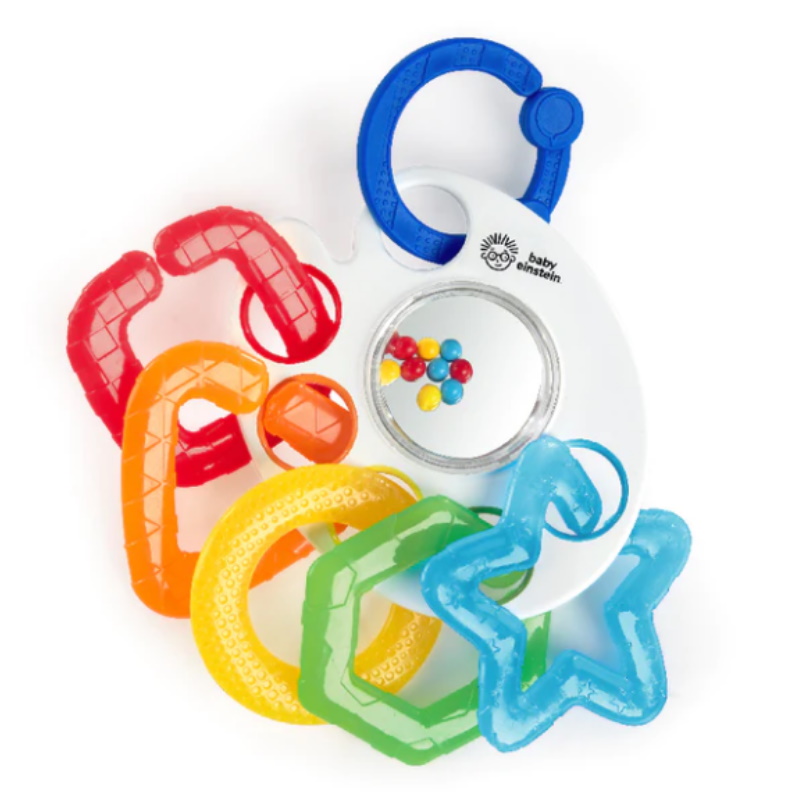 Baby Einstein Shake Rattle & Soothe Teether Links Ring Toy