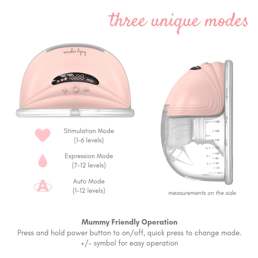 Baby Express BE Nude Wearable Breast Pump Double