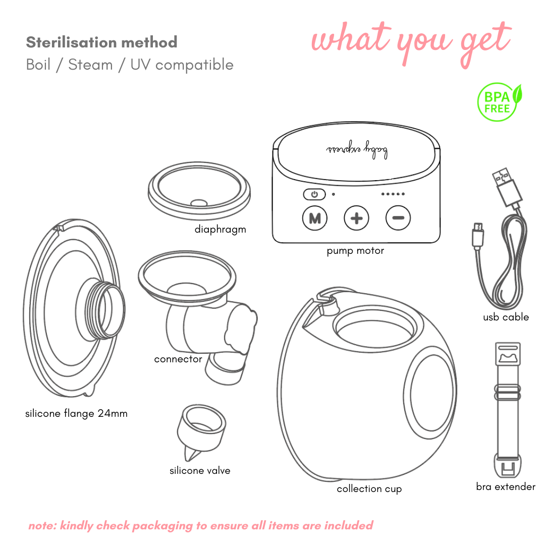 Baby Express BE Free Wearable Electric Breast Pump