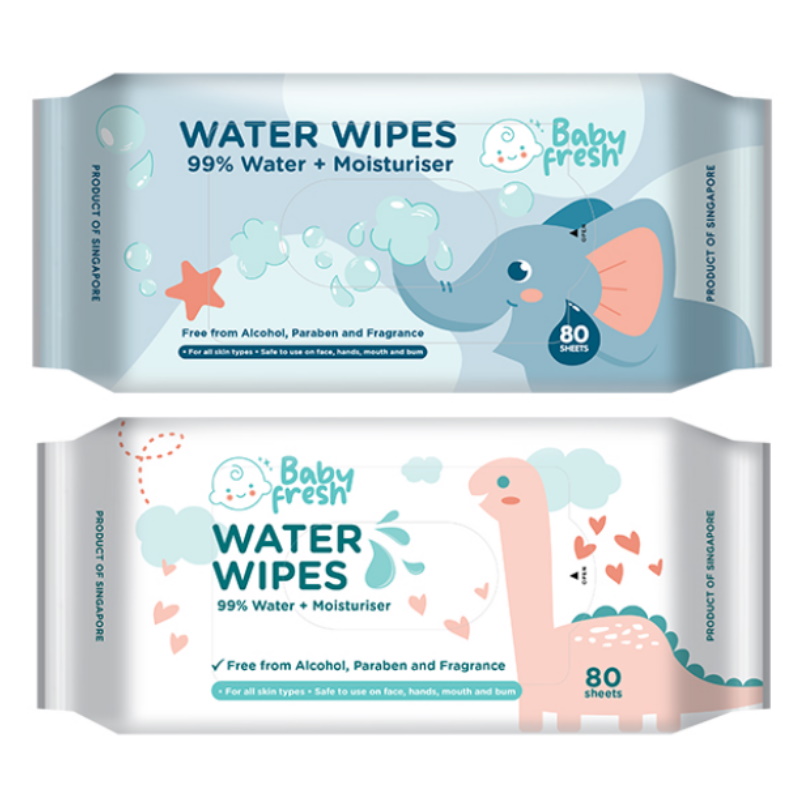 Babyfresh Water Wipes Carton Deal (10x80s)