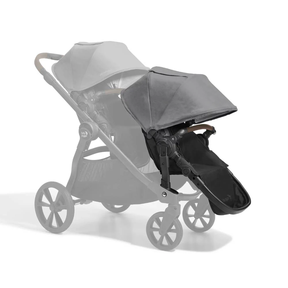 Baby Jogger City Select 2 W/Tencel + Second Seat W/Tencel - Harbor Grey