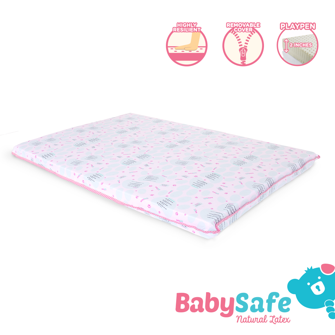 BabySafe Latex Playpen Mattress with cover (28