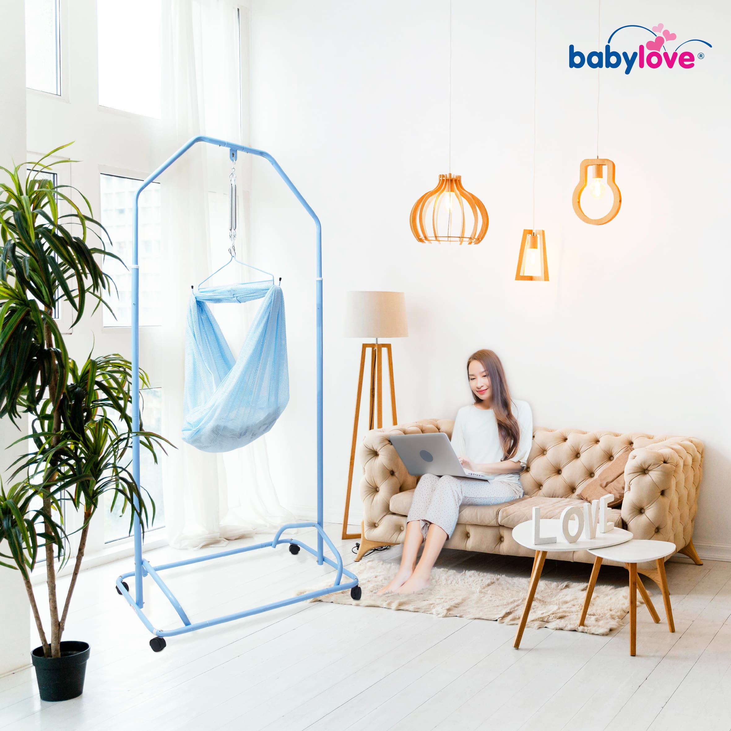 Babylove Rockabye Cradle Stand + Accessories + PWP Option