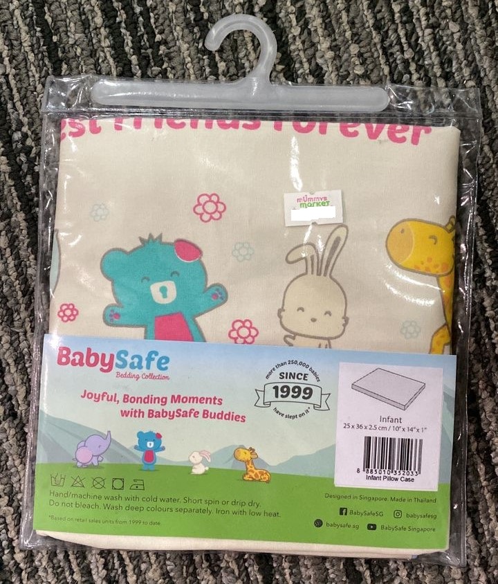BabySafe BFF Newborn Pillow Case - Best Friends Forever