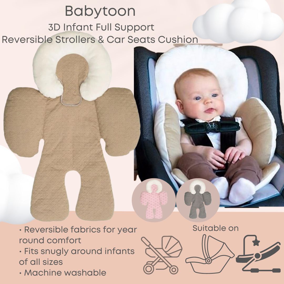 Babytoon 3D Reversible Infant Full Support Cushion
