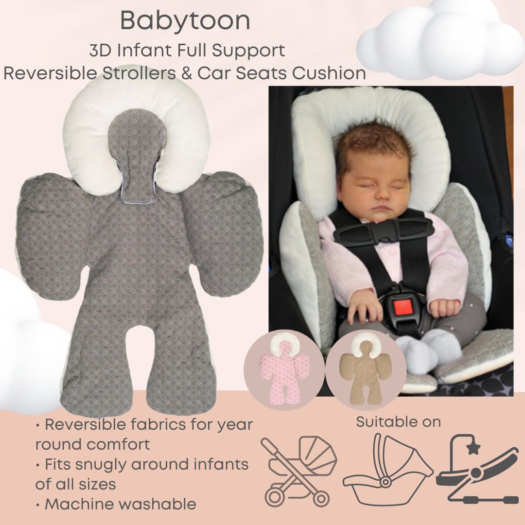 Babytoon 3D Reversible Infant Full Support Cushion