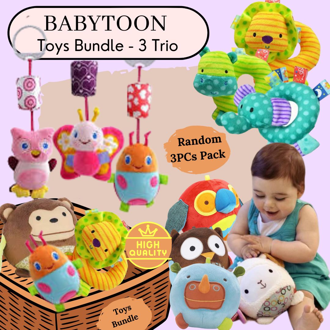Babytoon My Baby Buddy 3-in-1 Toy Bundle