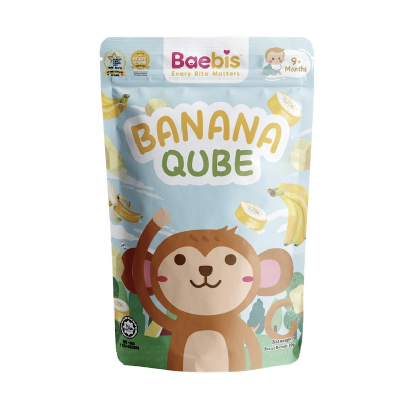 Baebis Baby Natural Fruit Qube Bundle - Any Flavour (Buy 7 Free 1)