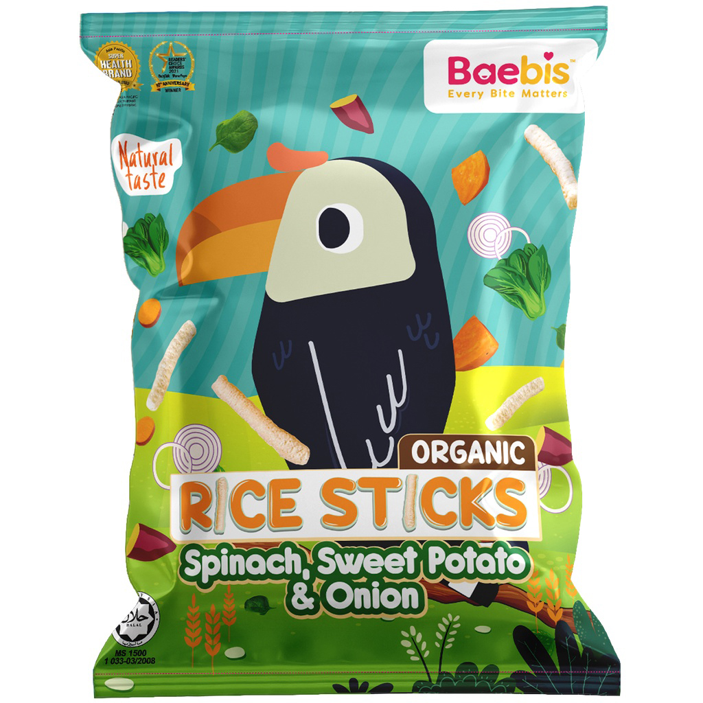 Baebis Organic Baby Rice Sticks (Bundle of 18)