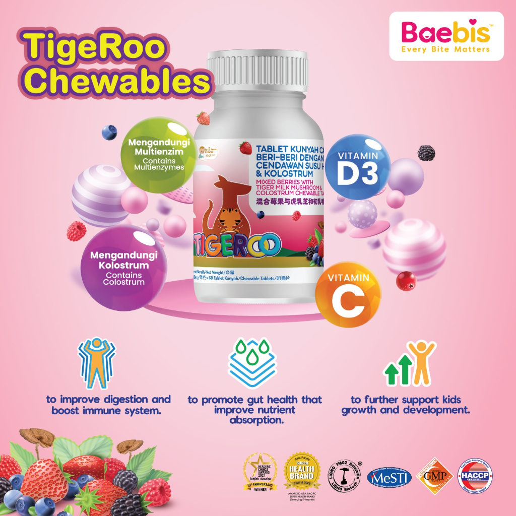 Baebis Tigeroo PowerGuard - Mixed Berries