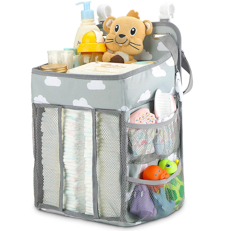 Homie Portable Folding Baby Diaper Organizer Holder Multi Function Infant Nursing Nappy Storage Hanging Bag