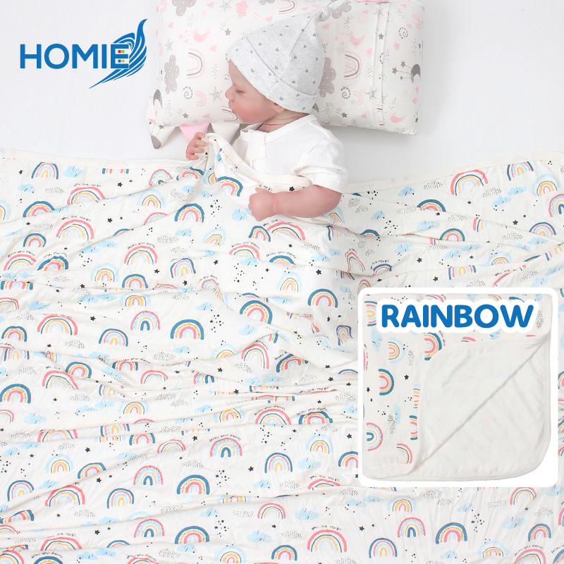 Homie (120x120cm) 2 layers Ultra Soft Bamboo Blanket - Assorted Designs *Choose at Booth