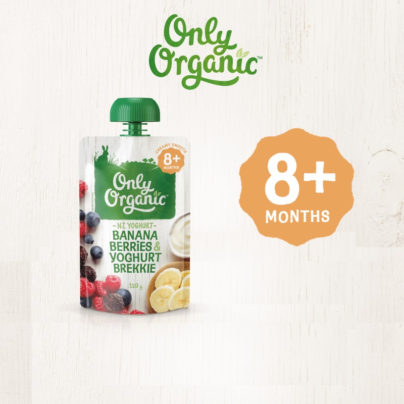 Only Organic Banana Berries & Yoghurt Brekkie 120G