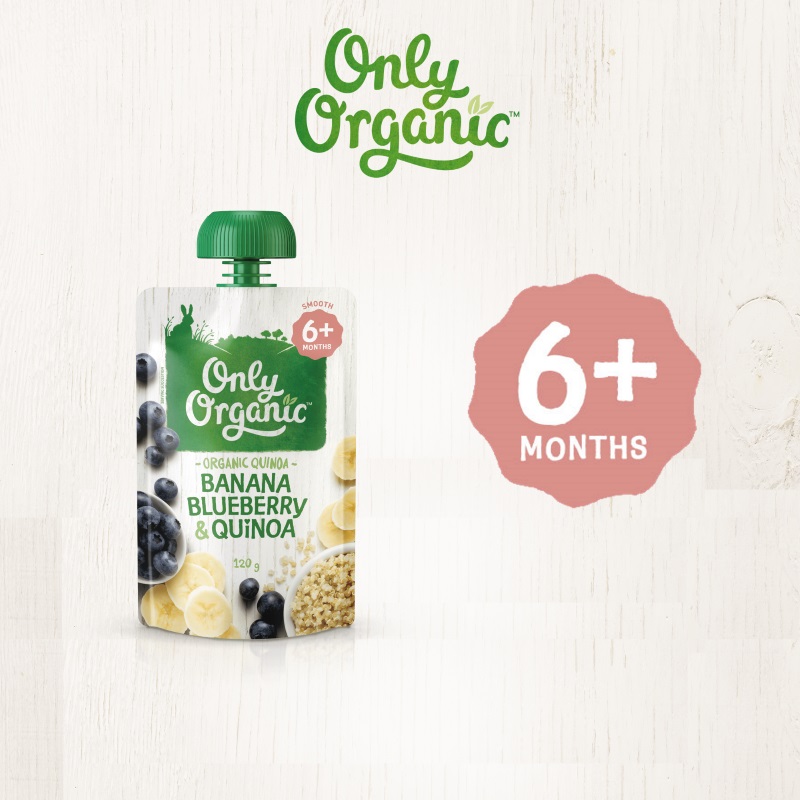 baby-fair Only Organic Banana Blueberry & Quinoa