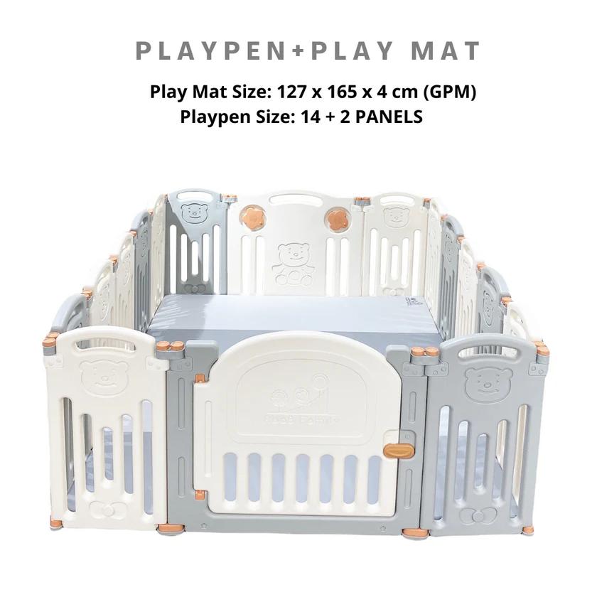 RaaB Perfect Fit Playpen with Play Mat Set