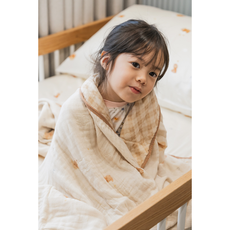 Beary Beary Bamboo Cotton Blanket