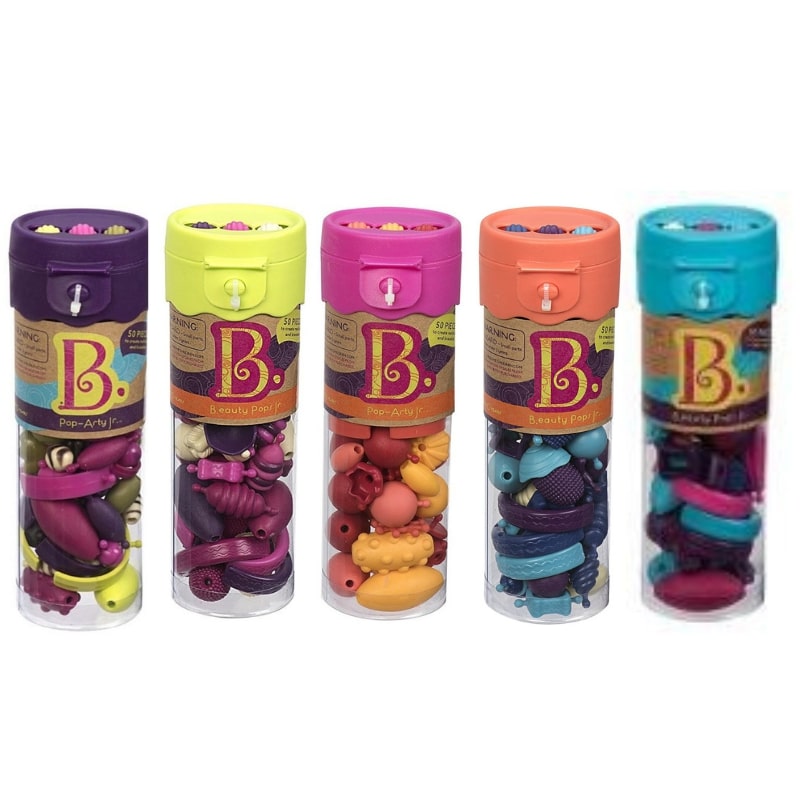 B.Toys Beauty Pops/Pop-Arty Jr. Accessories Fashion Beads (50-Piece)