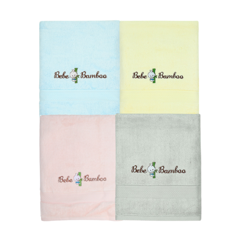 Bebe Bamboo Kids Bath Towels (Bundle of 4) *Choose design at Booth