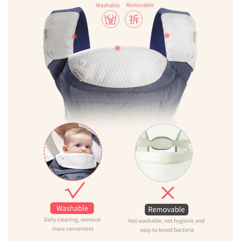 Bebear Foldable Aluminium Hipseat Baby Carrier -  Air Comfort Classic
