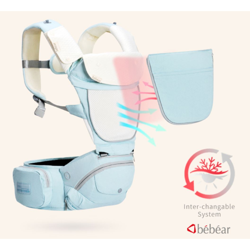 Bebear Foldable Aluminium Hipseat Baby Carrier -  Precious Comfort