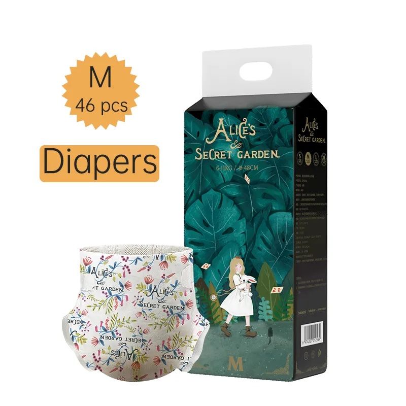 Bebetour Alice's Secret Garden Baby Diaper Tape (M 46s)