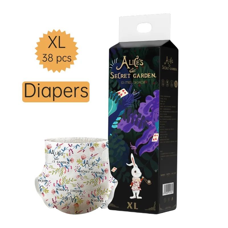 Bebetour Alice's Secret Garden Baby Diaper Tape (XL 38s)