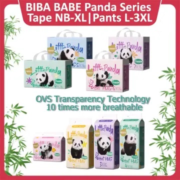 Biba Panda Series Diaper (Tape/Pants) - Assorted