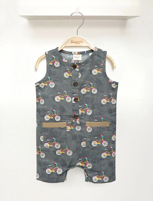 Lagom Kids Bicycle Unisex Baby Overall