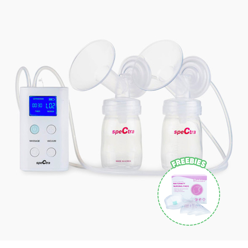 Spectra 9+ Double Electric Breastpump + 1 Box Bambino Breastpads 50pcs