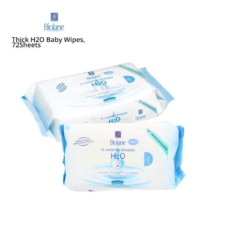 Biolane Thick H2o Baby Wipes 72 Sheets