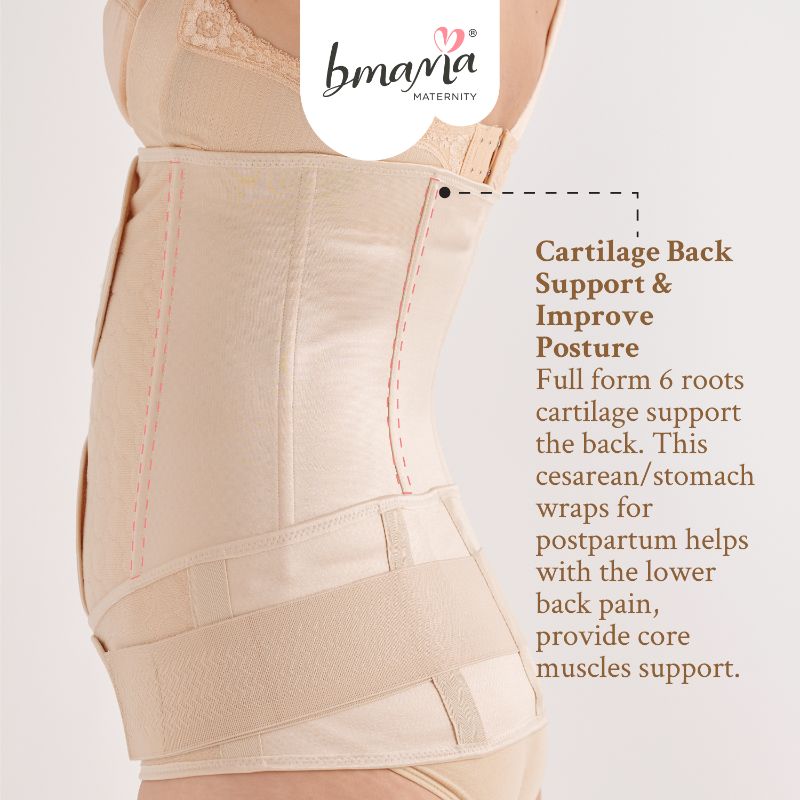 Bmama 2in1 Belly and Pelvic Binder Satin Set (Golden Girdle)