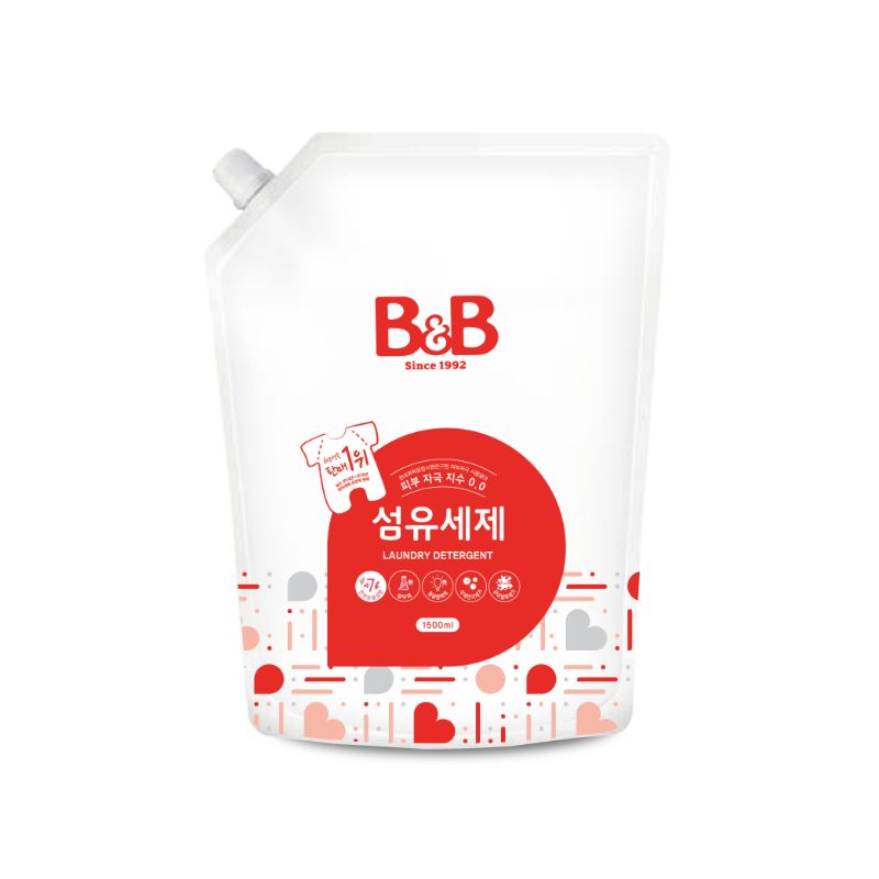 B&B Fabric Detergent (Cap Refill) 1500ml