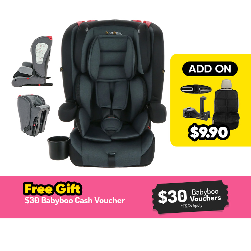 Bonbijou Explorer Foldable Car Seat with Bag + FREE GIFT + Add On Option