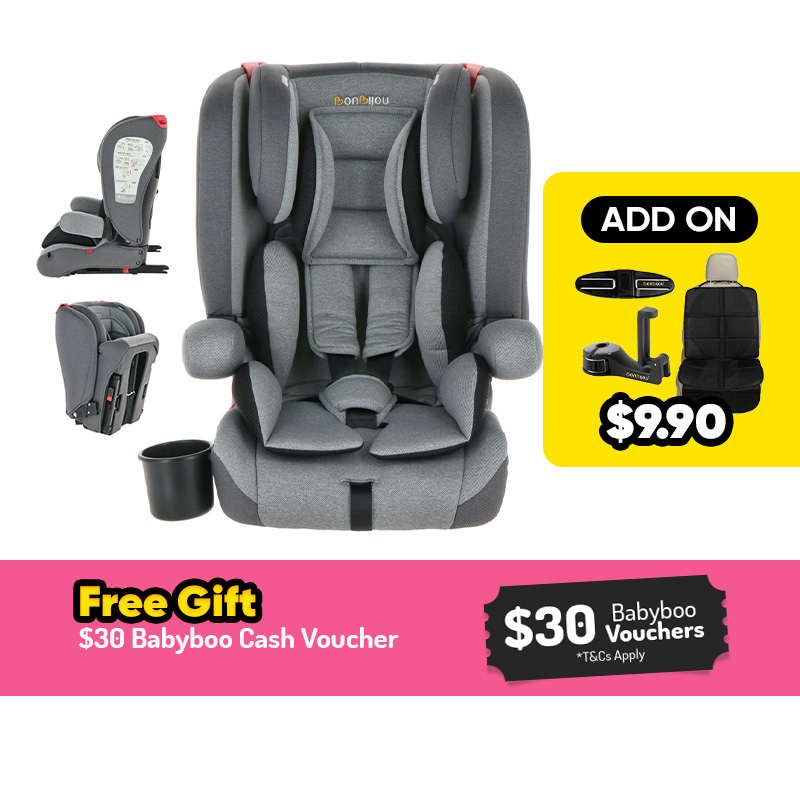 Bonbijou Explorer Foldable Car Seat with Bag + FREE GIFT + Add On Option