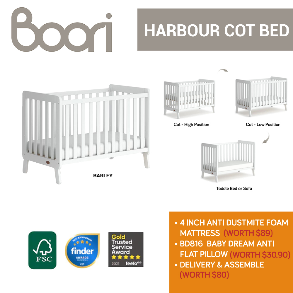 Boori Harbour 4in1 Cot