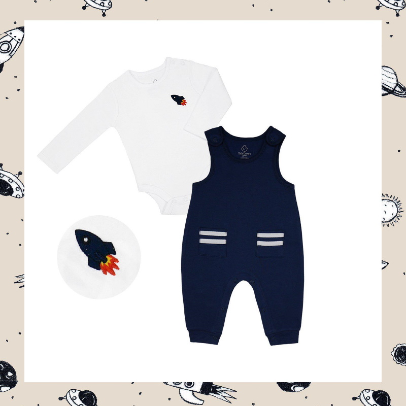 baby-fair LittleBBLove Bodysuit and Jumpsuit Set (Rocket Suit)