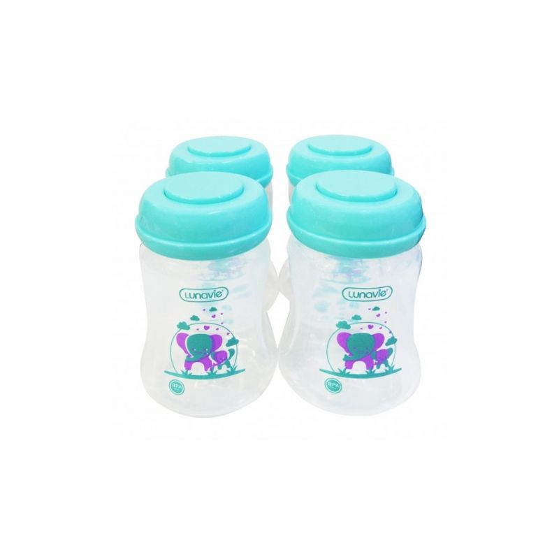 Lunavie Breastmilk Storage Bottles (6 Oz x 4 Bottles)