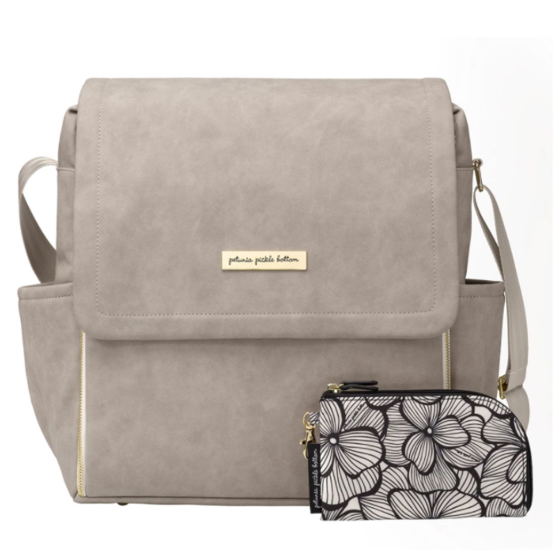 baby-fair Petunia Pickle Bottom Boxy Backpack - Grey Leatherette