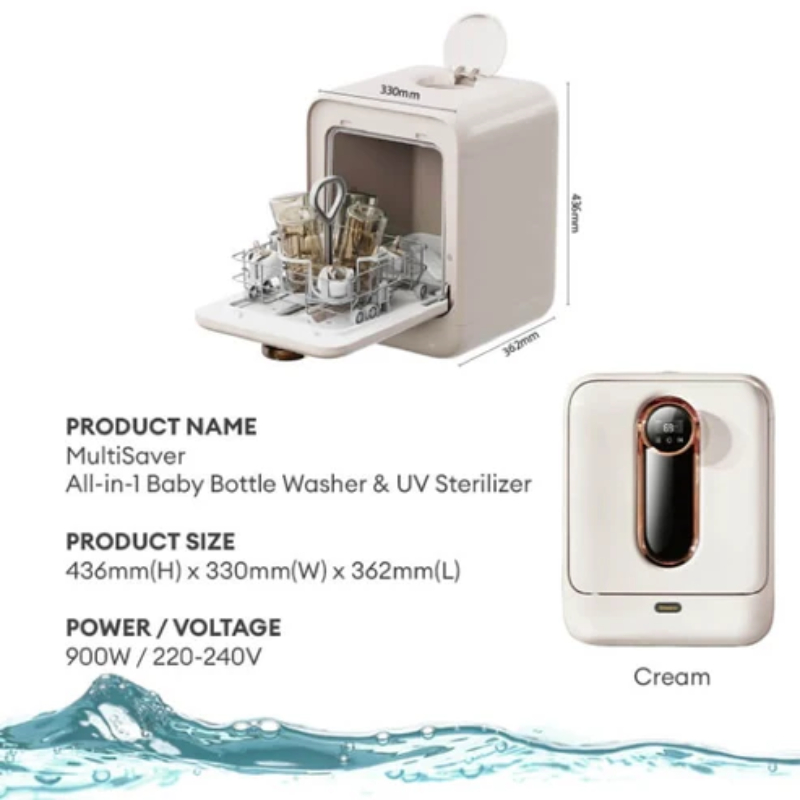 Bueno MultiSaver All in One Baby Bottle Washer & UV Sterilizer + FREE GIFT